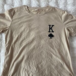 Men's Tan Graphic T-Shirt